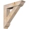 Ekena Millwork Traditional Traditional Smooth Bracket w/ Offset Brace, Douglas Fir, 7 1/2"W x 32"D x 32"H BKT0806X32X32TRA01SDF - alternate 1